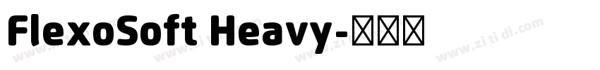 FlexoSoft Heavy字体转换